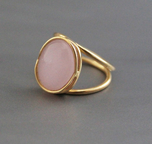 Pink Chalcedony Ring