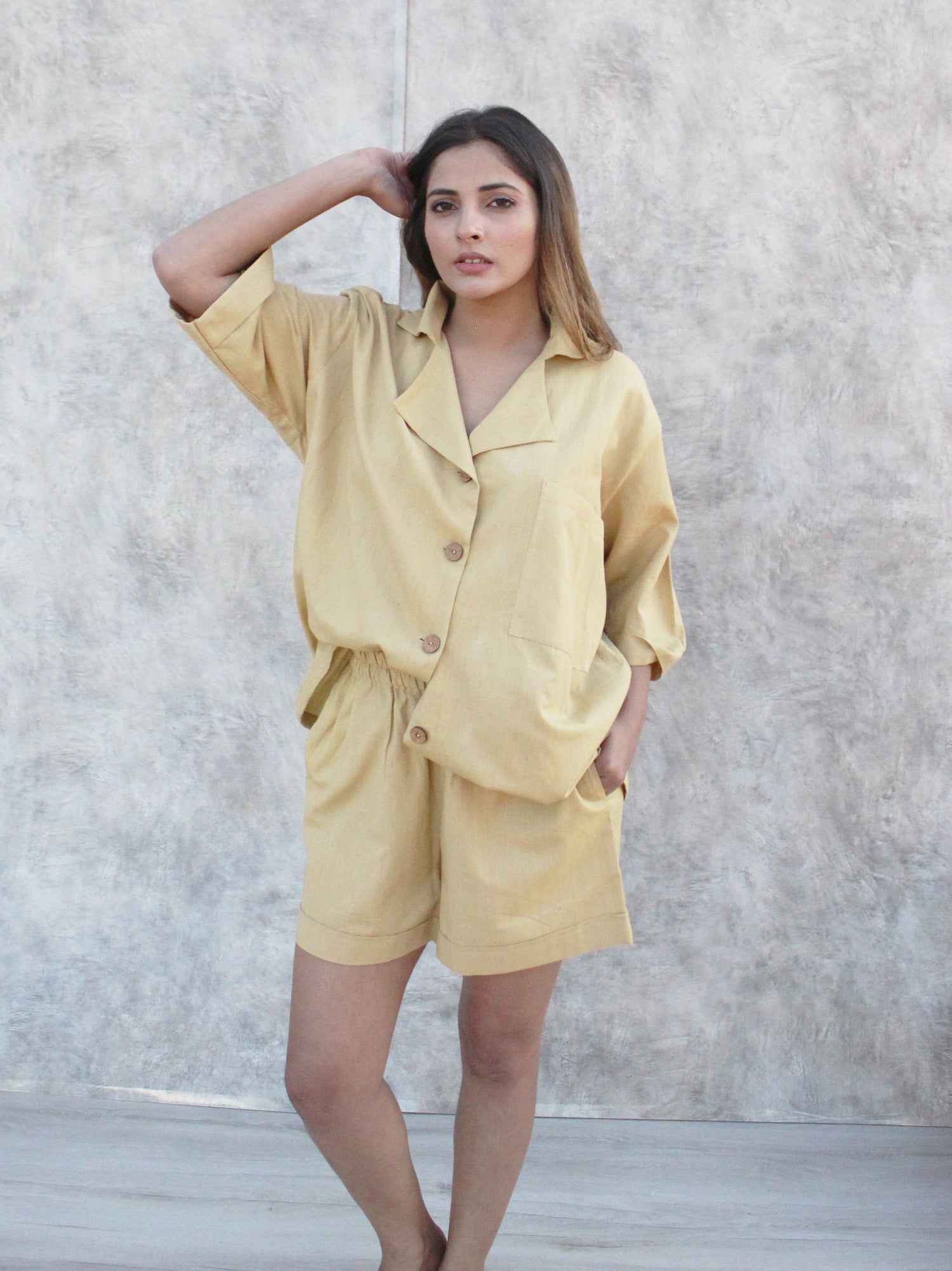 Linen-Cotton Blend Loungewear