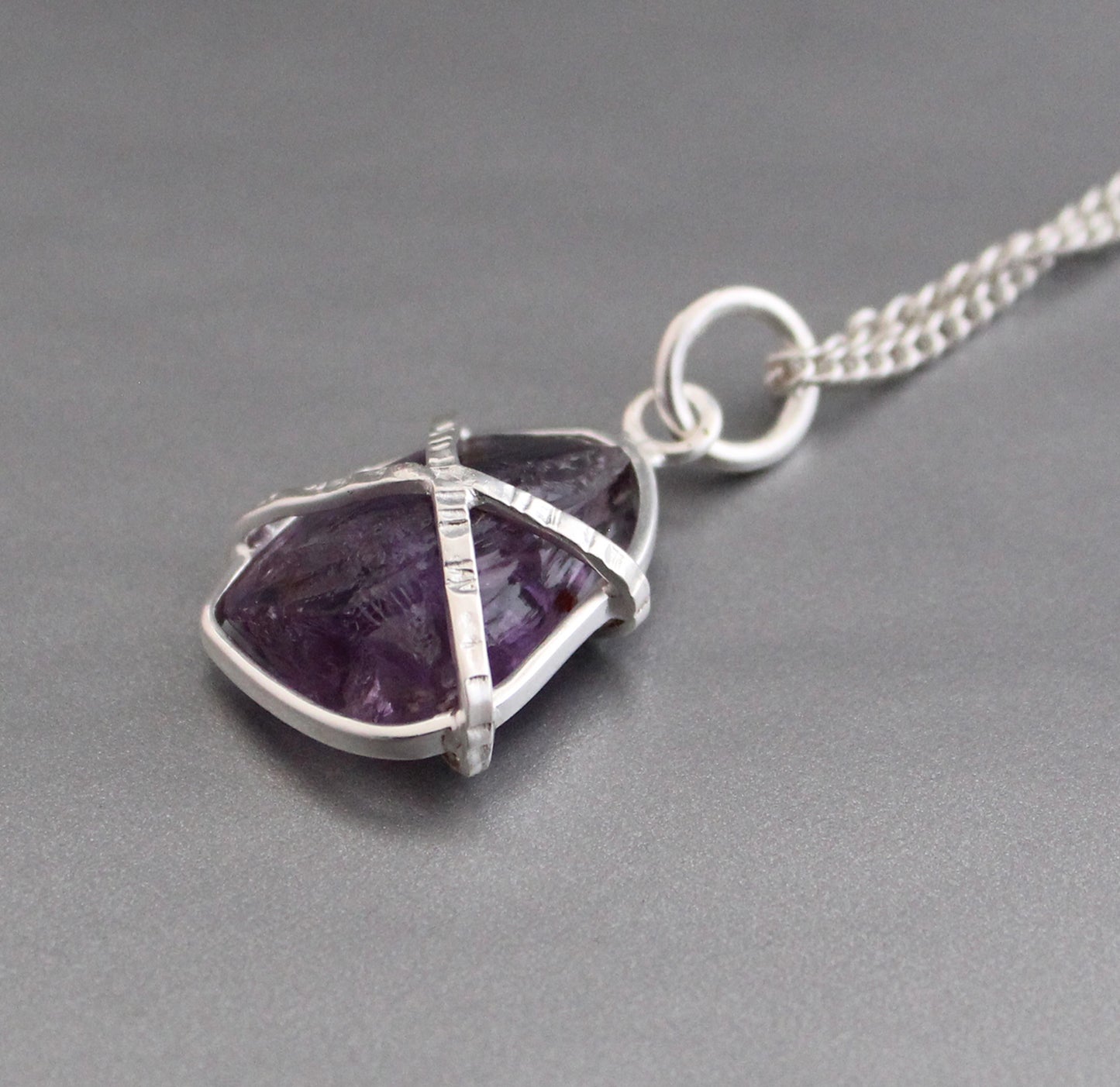 Raw Amethyst Necklace