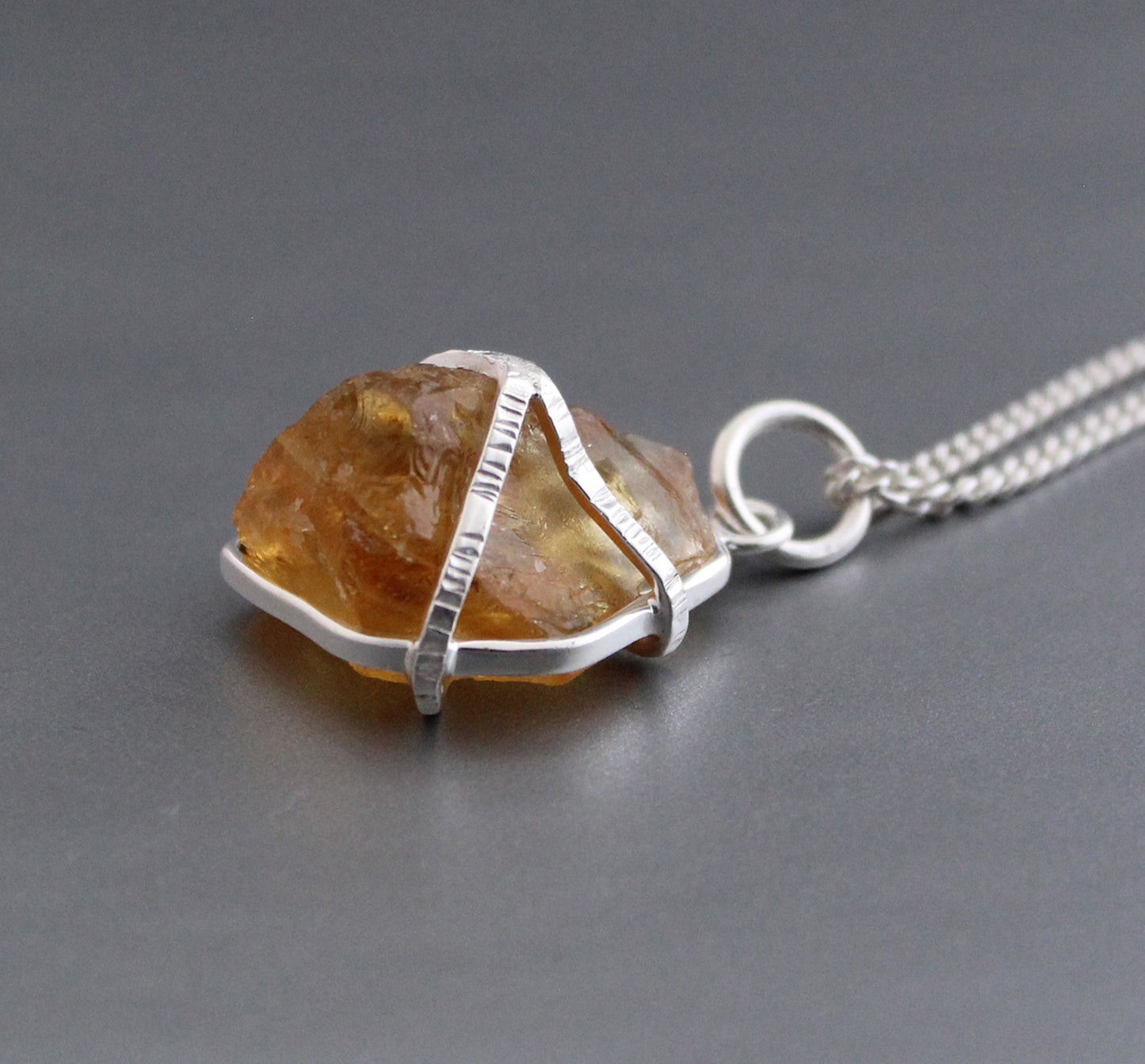 Raw Citrine Necklace