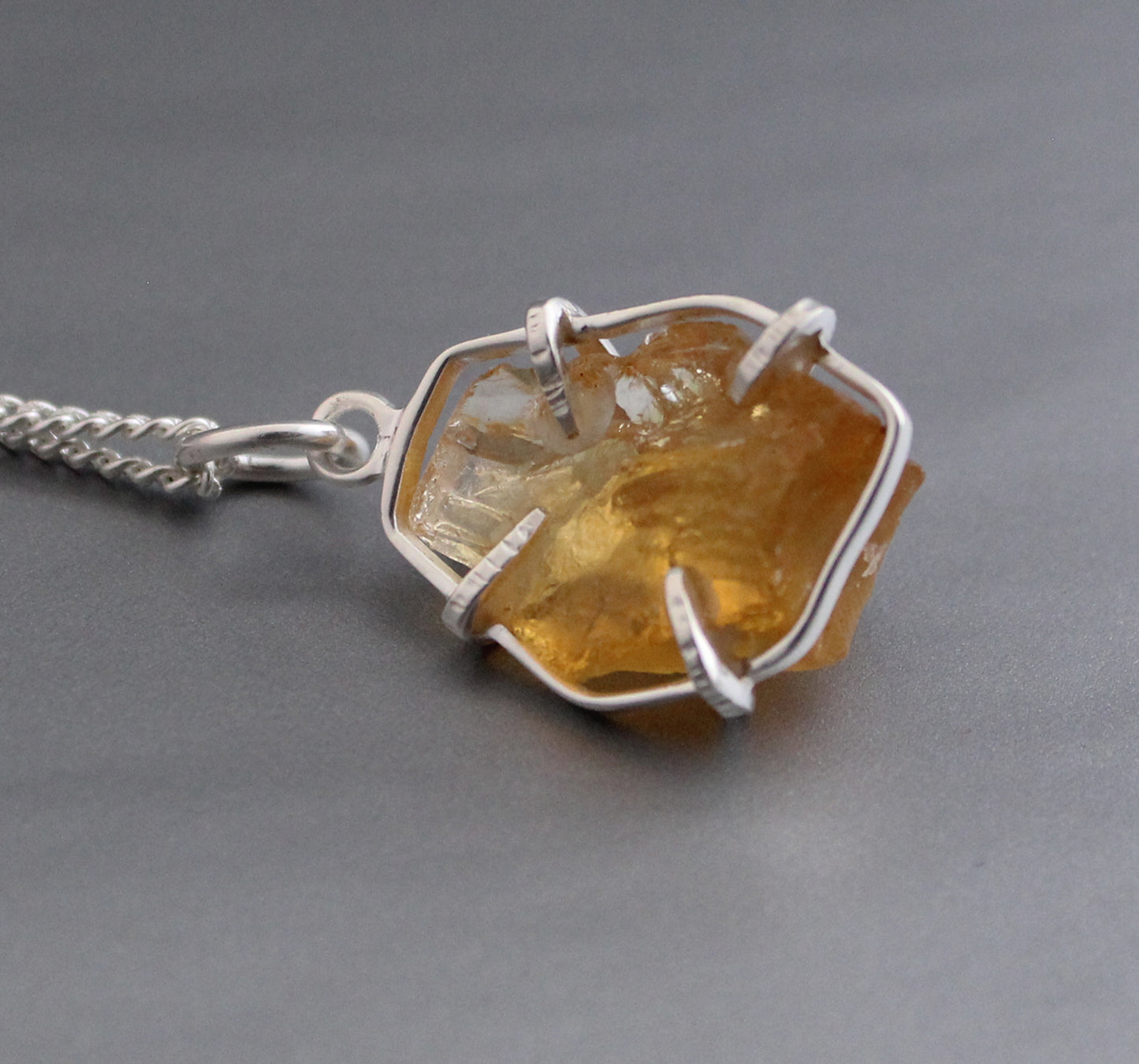 Raw Citrine Necklace