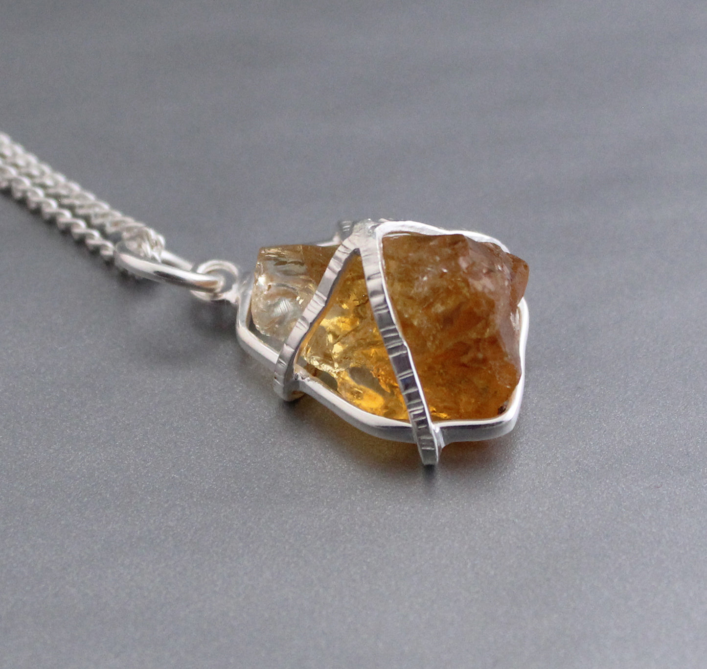 Raw Citrine Necklace