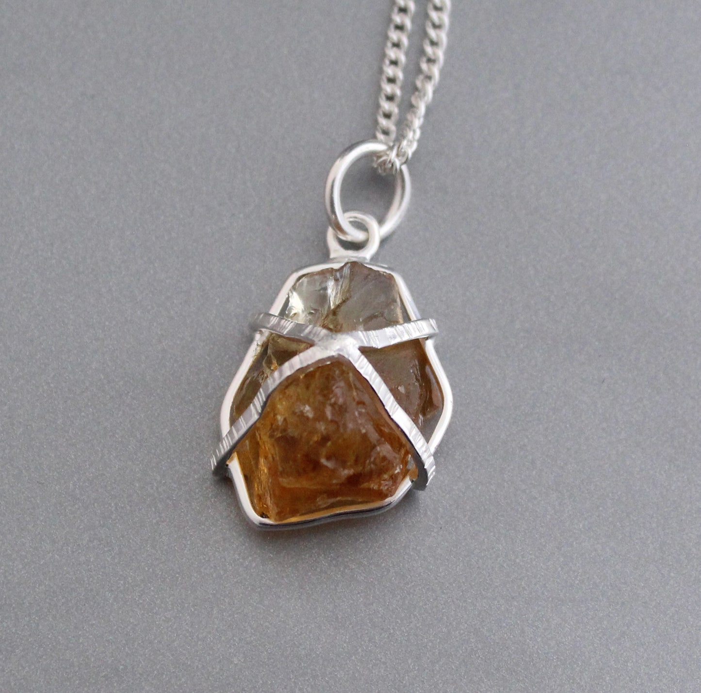 Raw Citrine Necklace