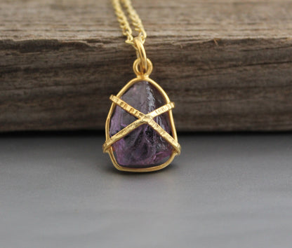 Raw Amethyst, Raw Crystal Necklaces