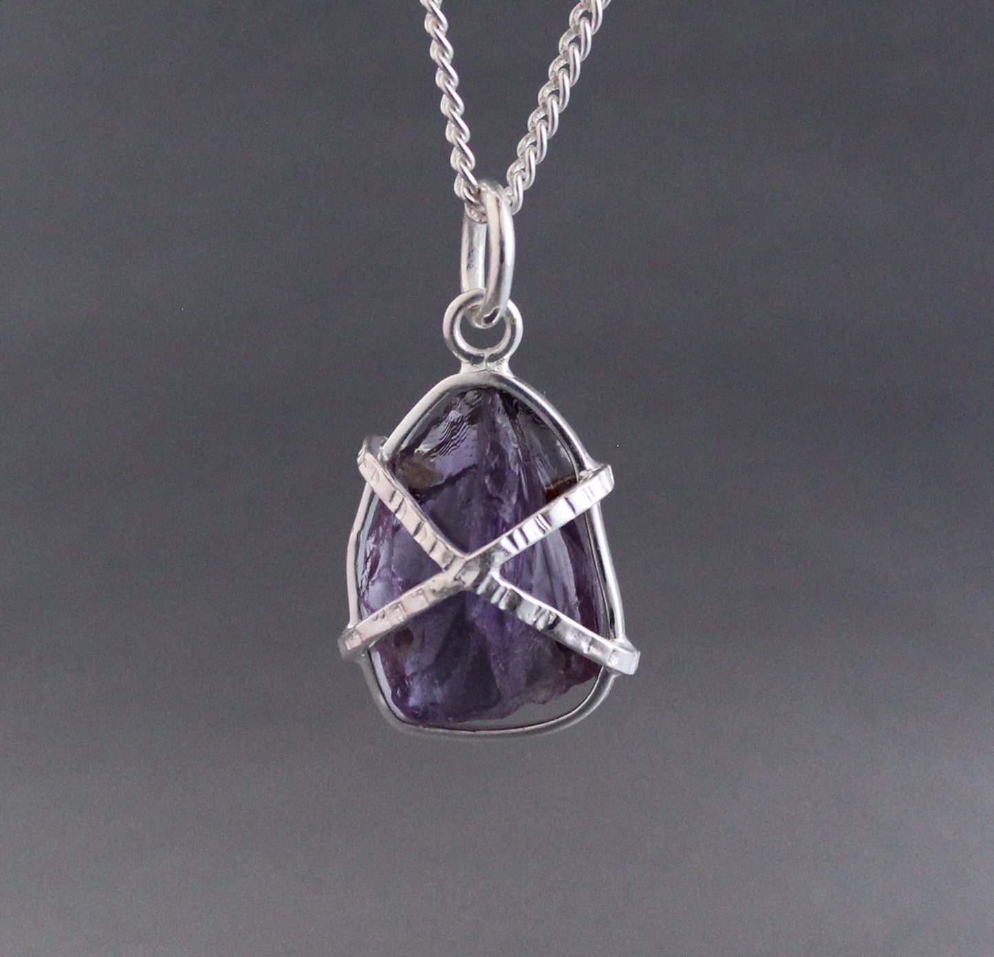 Raw Amethyst Necklace