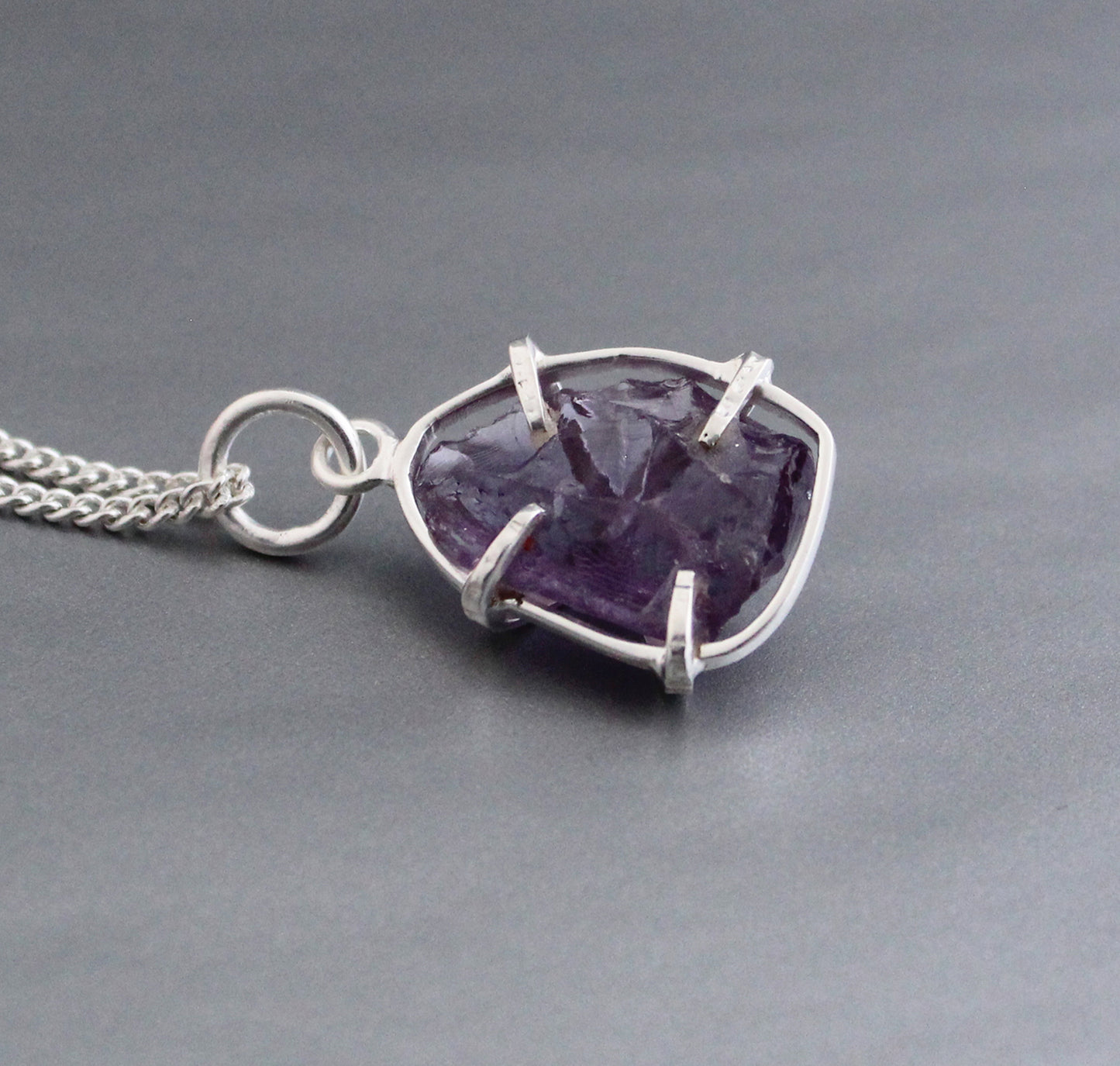 Raw Amethyst Necklace