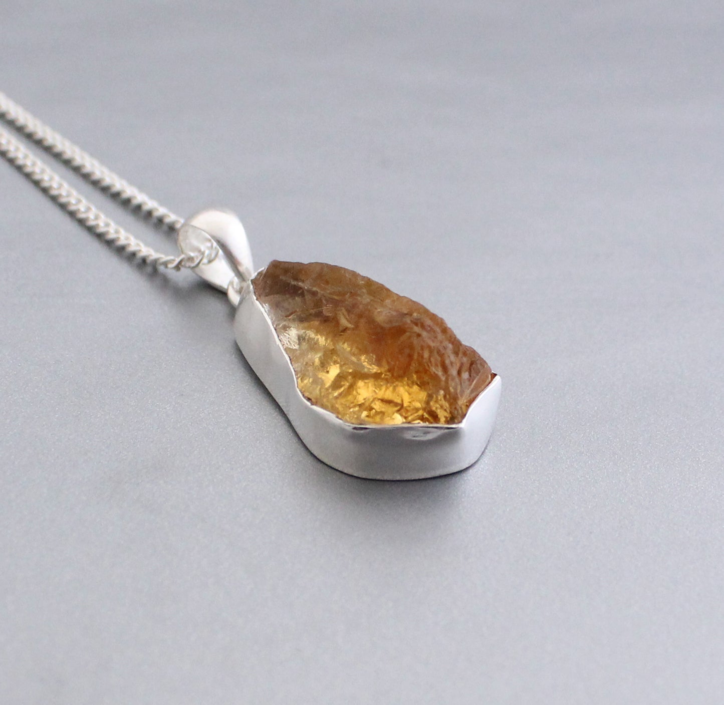 Raw Citrine Necklace