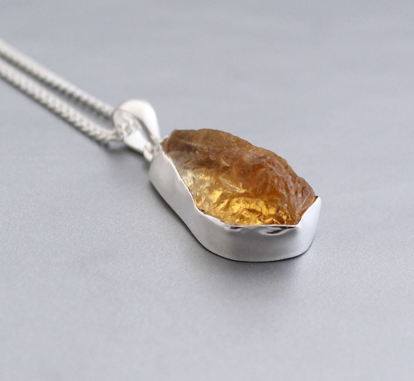 Raw Citrine Necklace