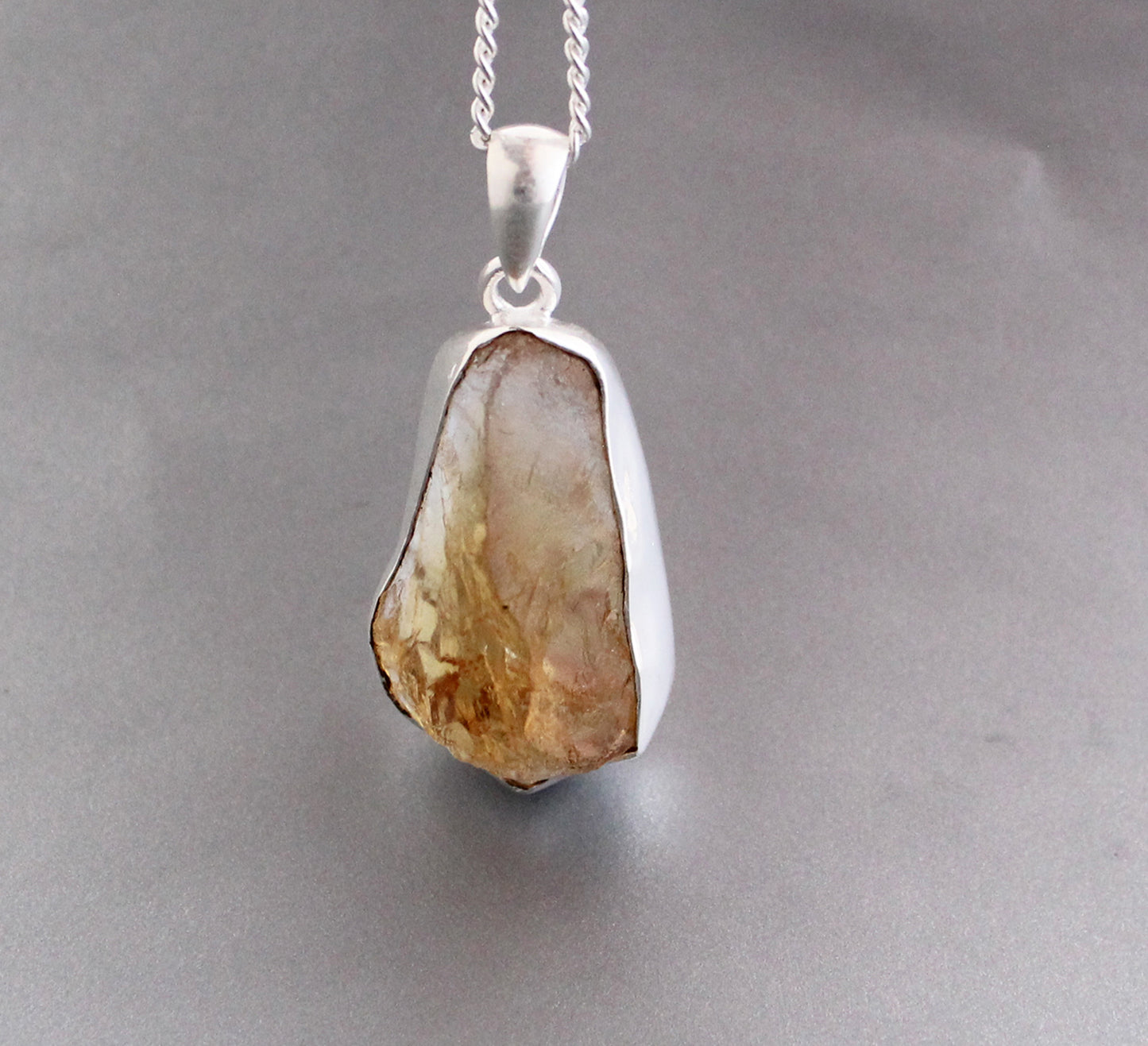 Raw Citrine Necklace