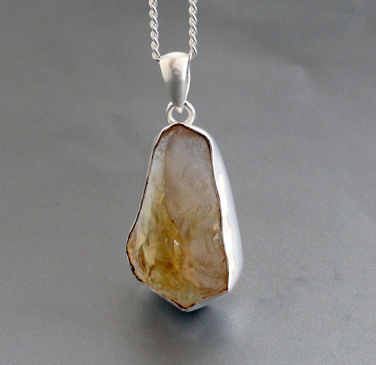 Raw Citrine Necklace