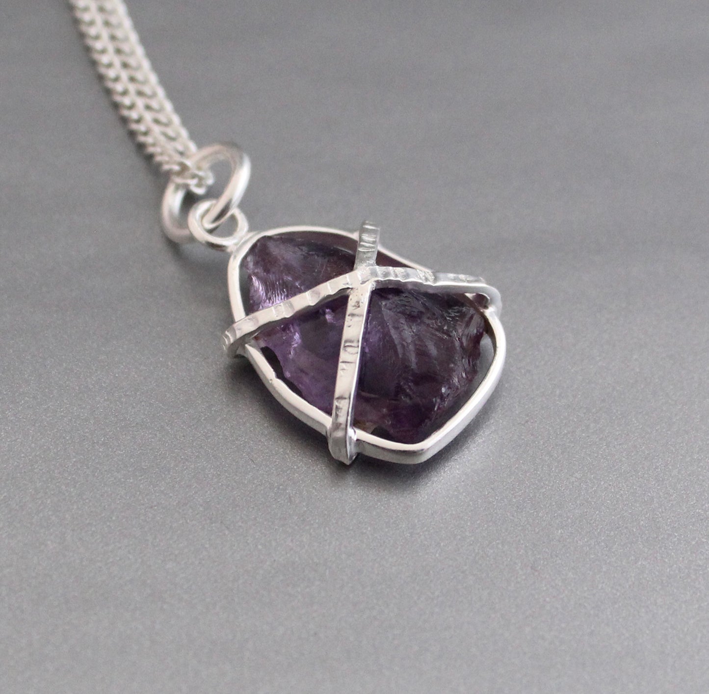 Raw Amethyst Necklace