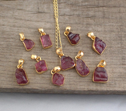 Raw Tourmaline Necklace