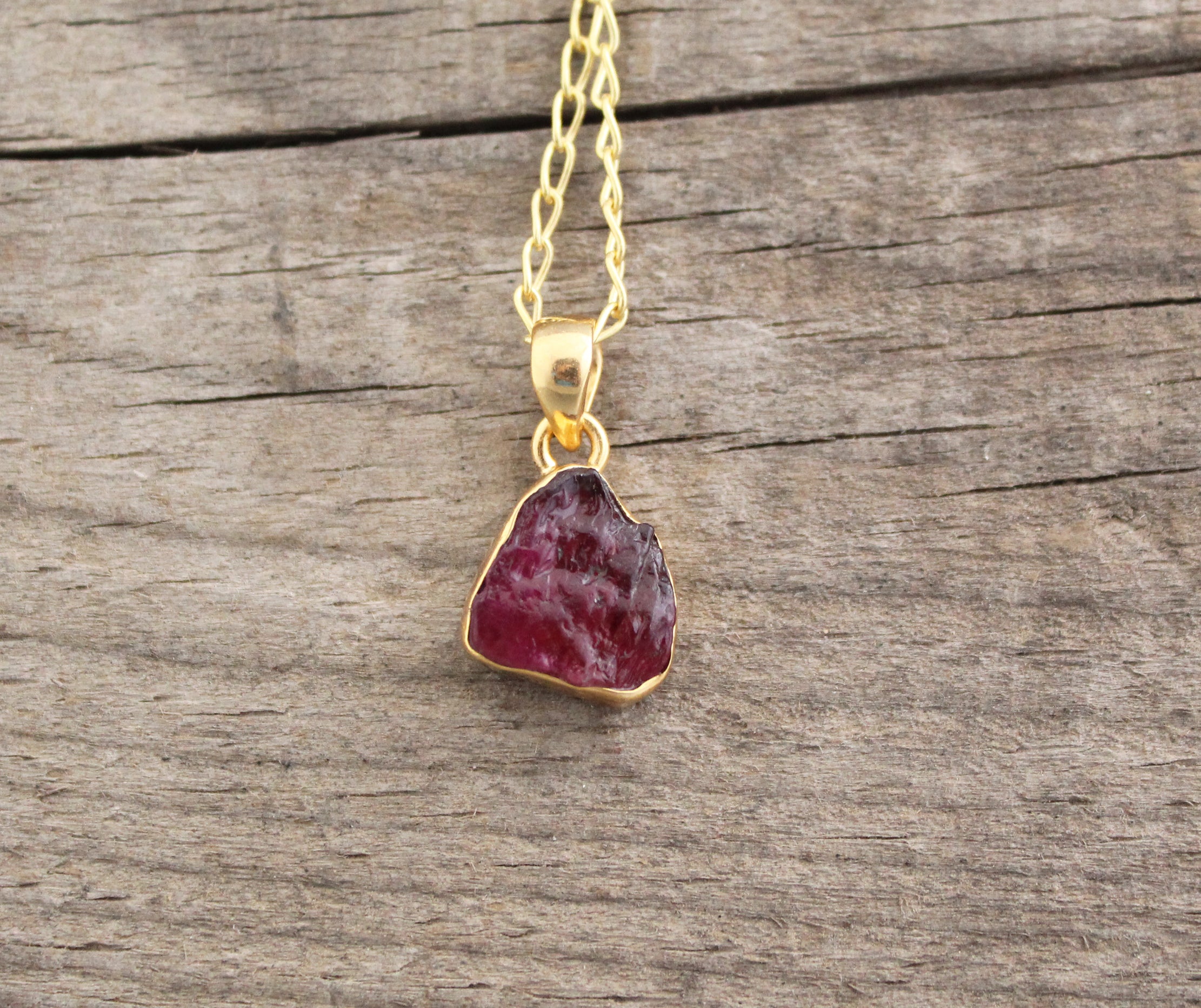 Raw Tourmaline Necklace