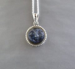 Labradorite Necklace, Moon Necklace