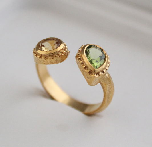 Citrine Ring, Peridot Ring