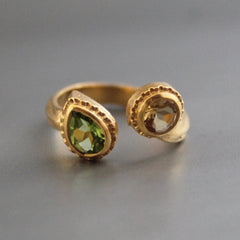 Citrine Ring, Peridot Ring