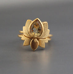 Citrine Ring, Set of 2 Ring