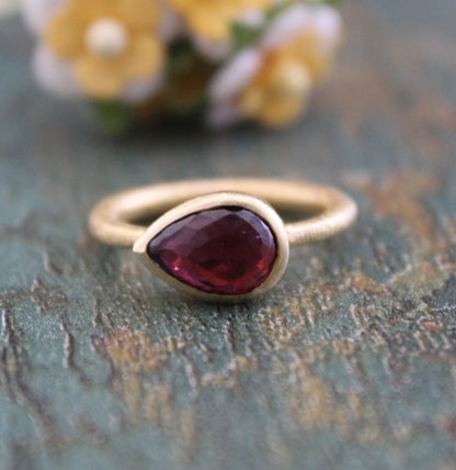 Garnet Ring, Birthstone Jewelry