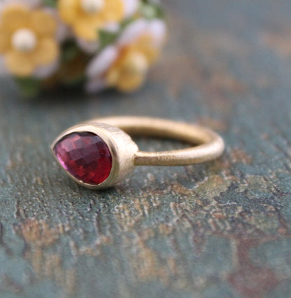 Garnet Ring, Birthstone Jewelry