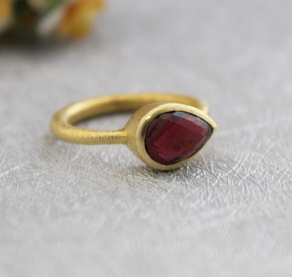 Garnet Ring, Birthstone Jewelry