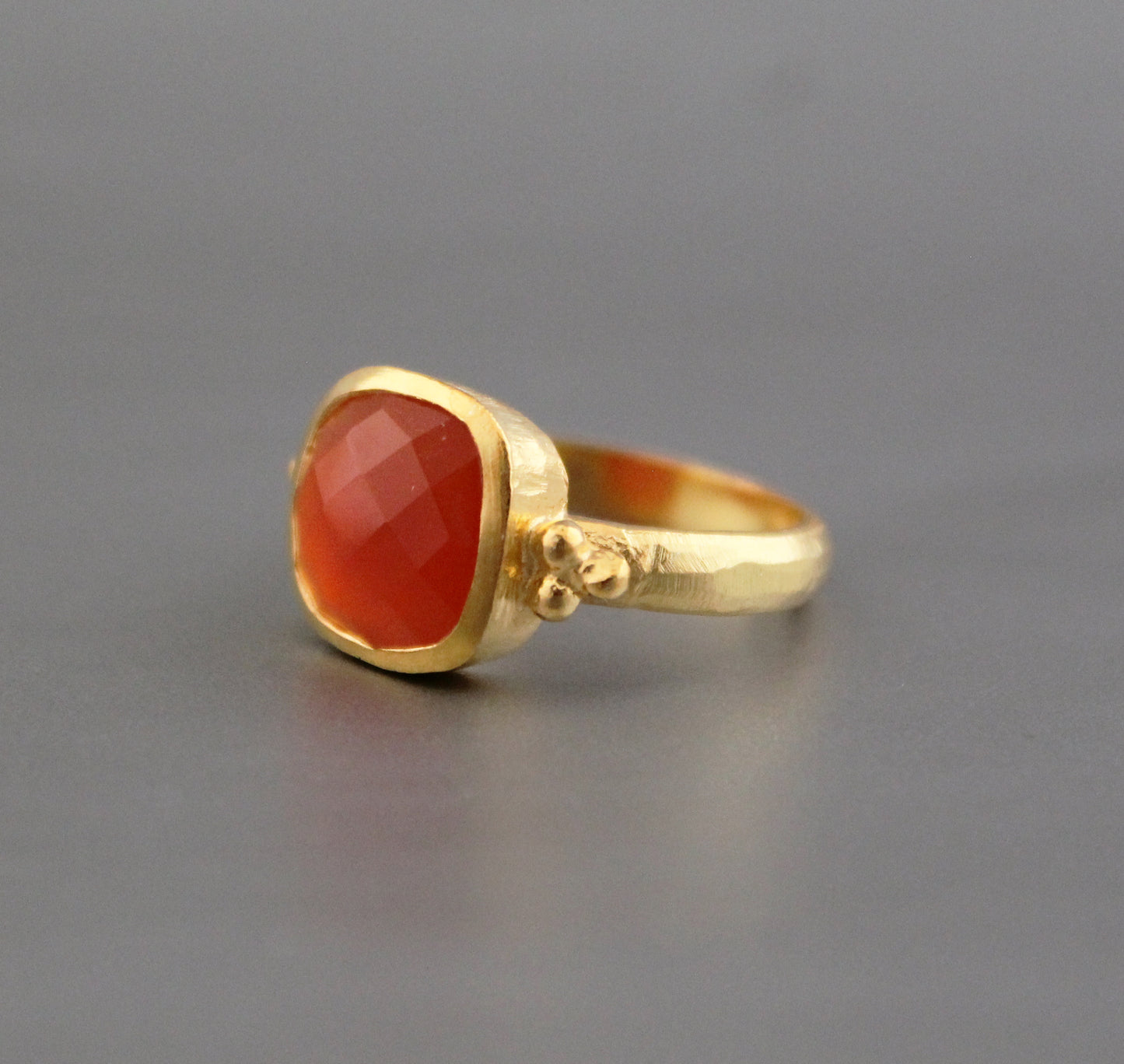 Carnelian ring, Orange Stone Ring