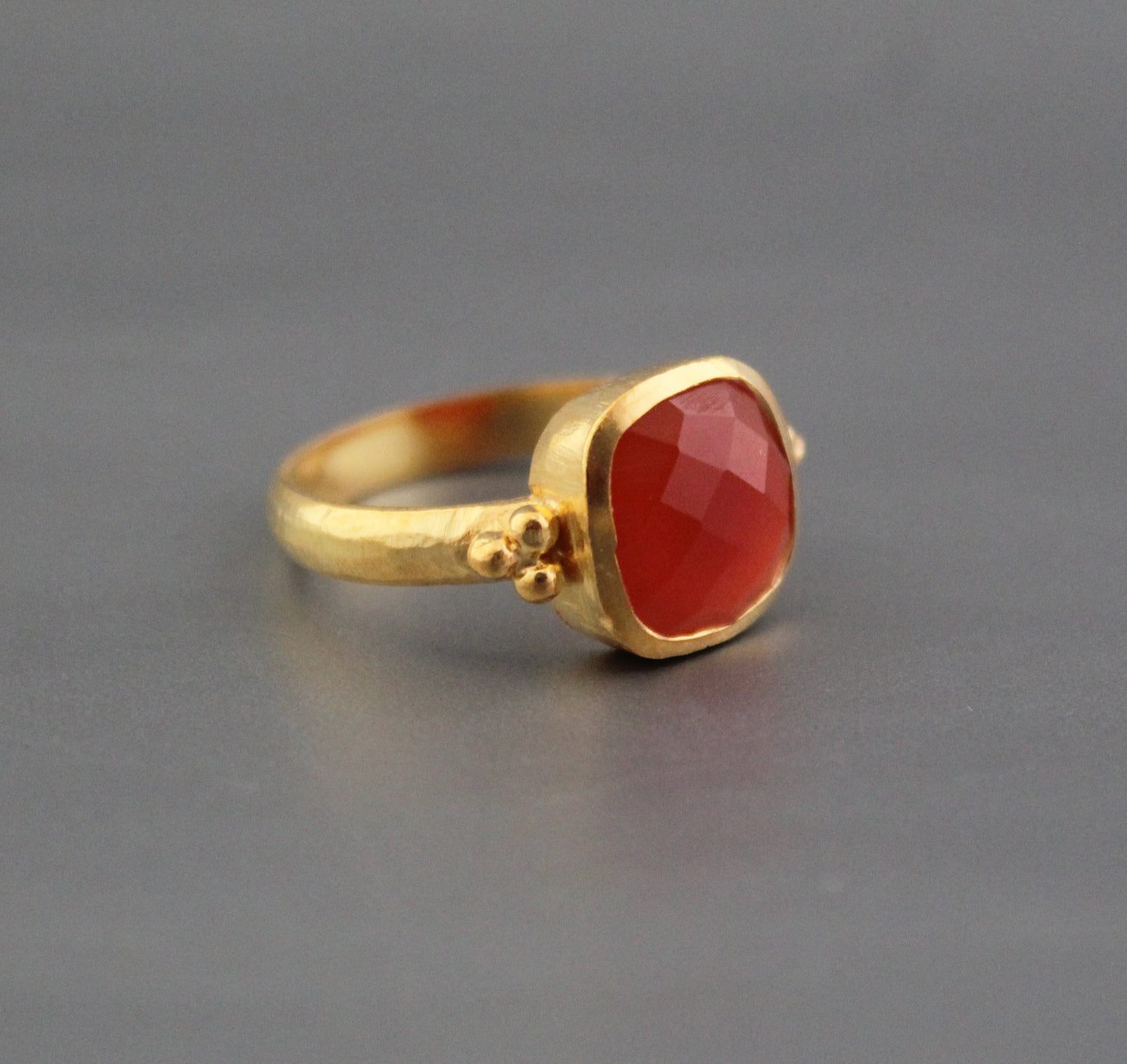 Carnelian ring, Orange Stone Ring