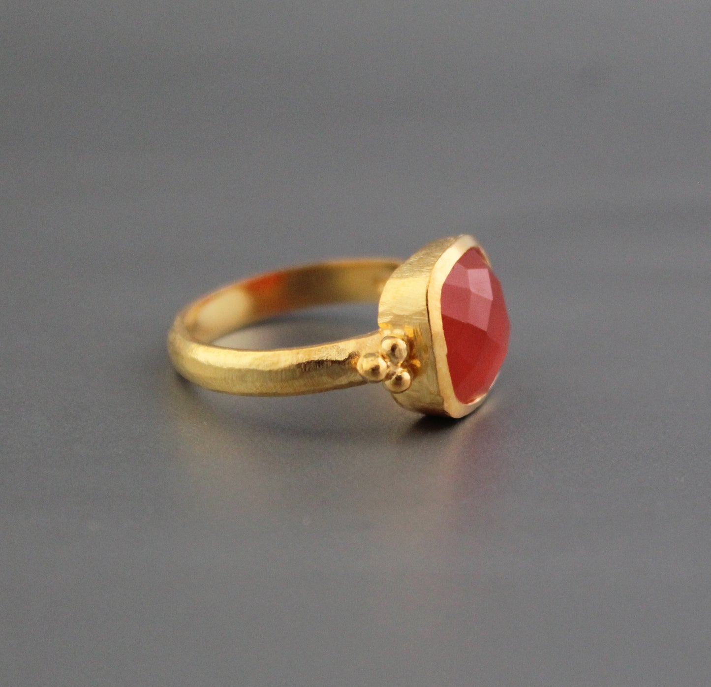 Carnelian ring, Orange Stone Ring