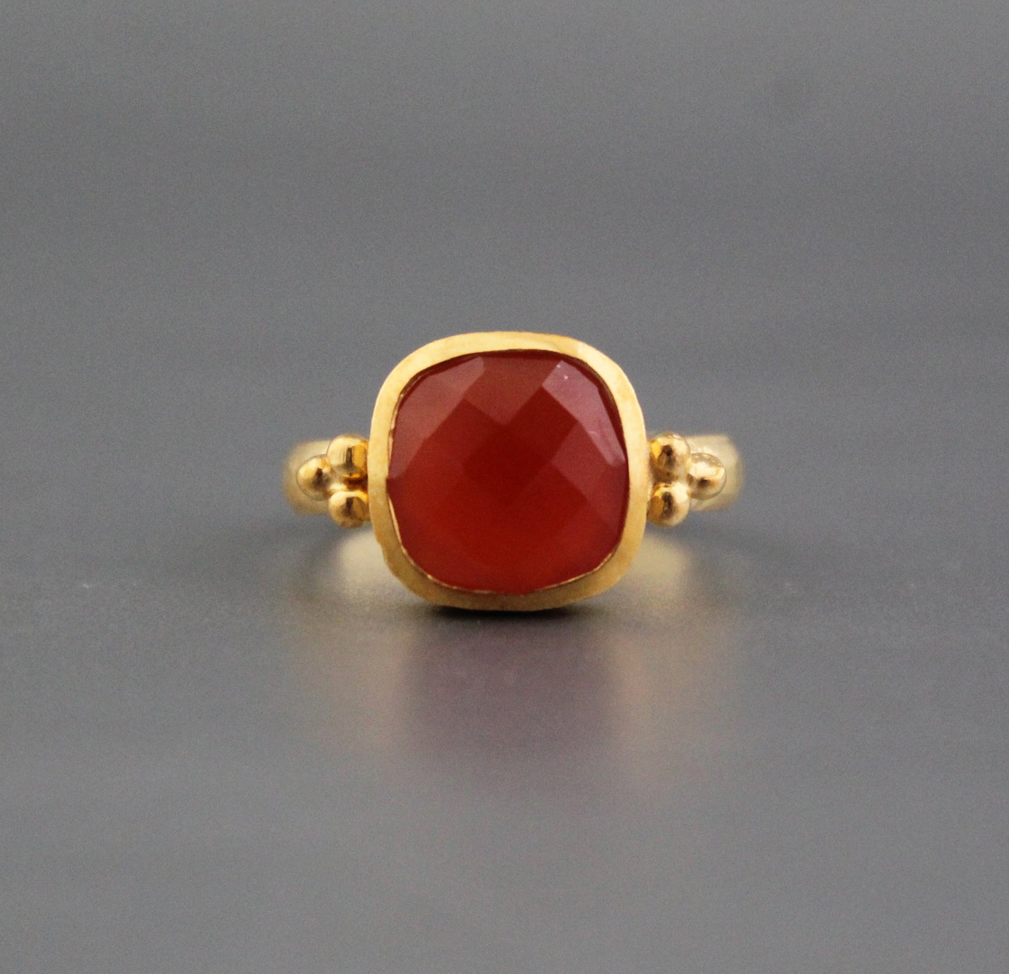 Carnelian ring, Orange Stone Ring