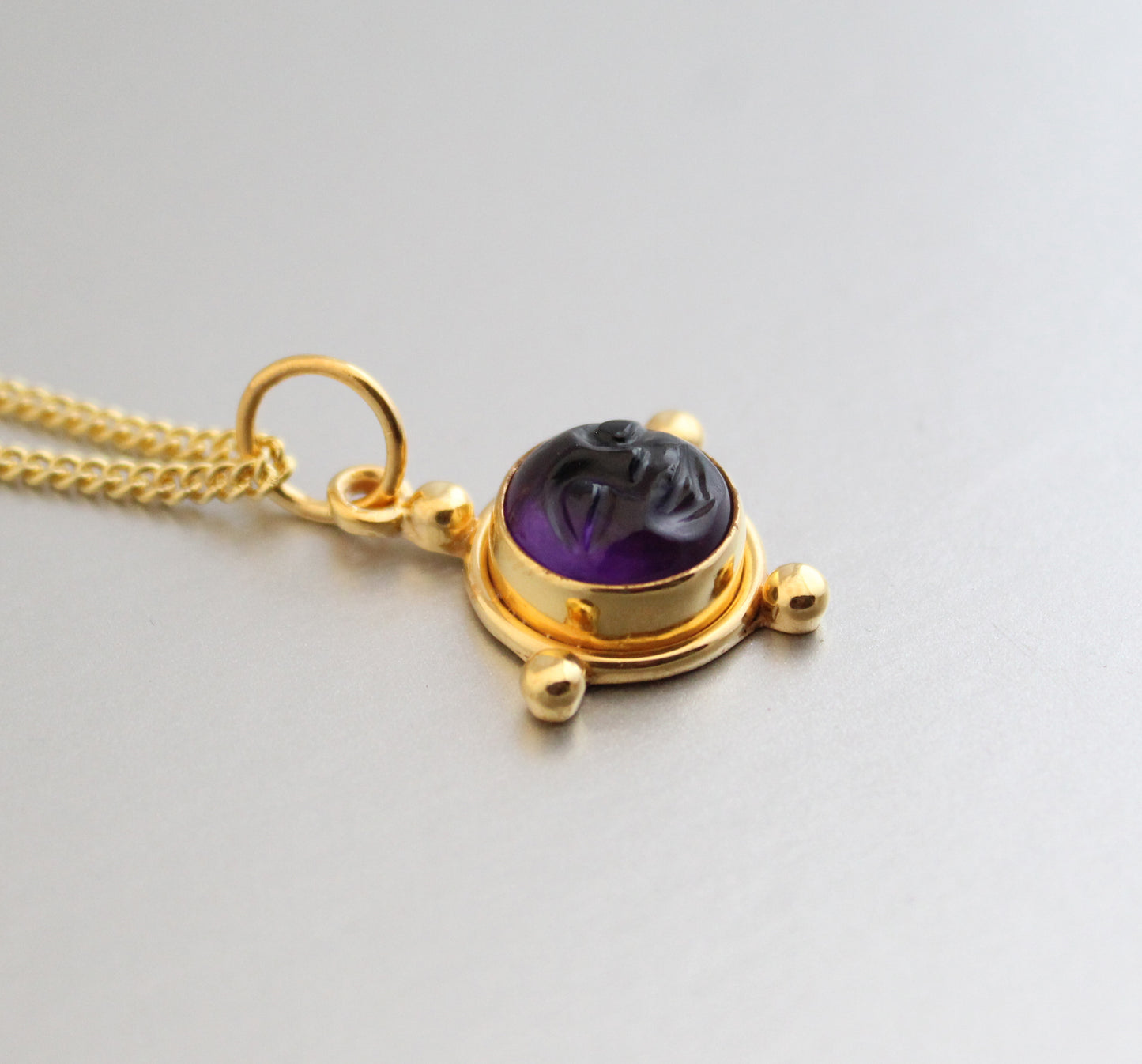 Amethyst Moon Necklace