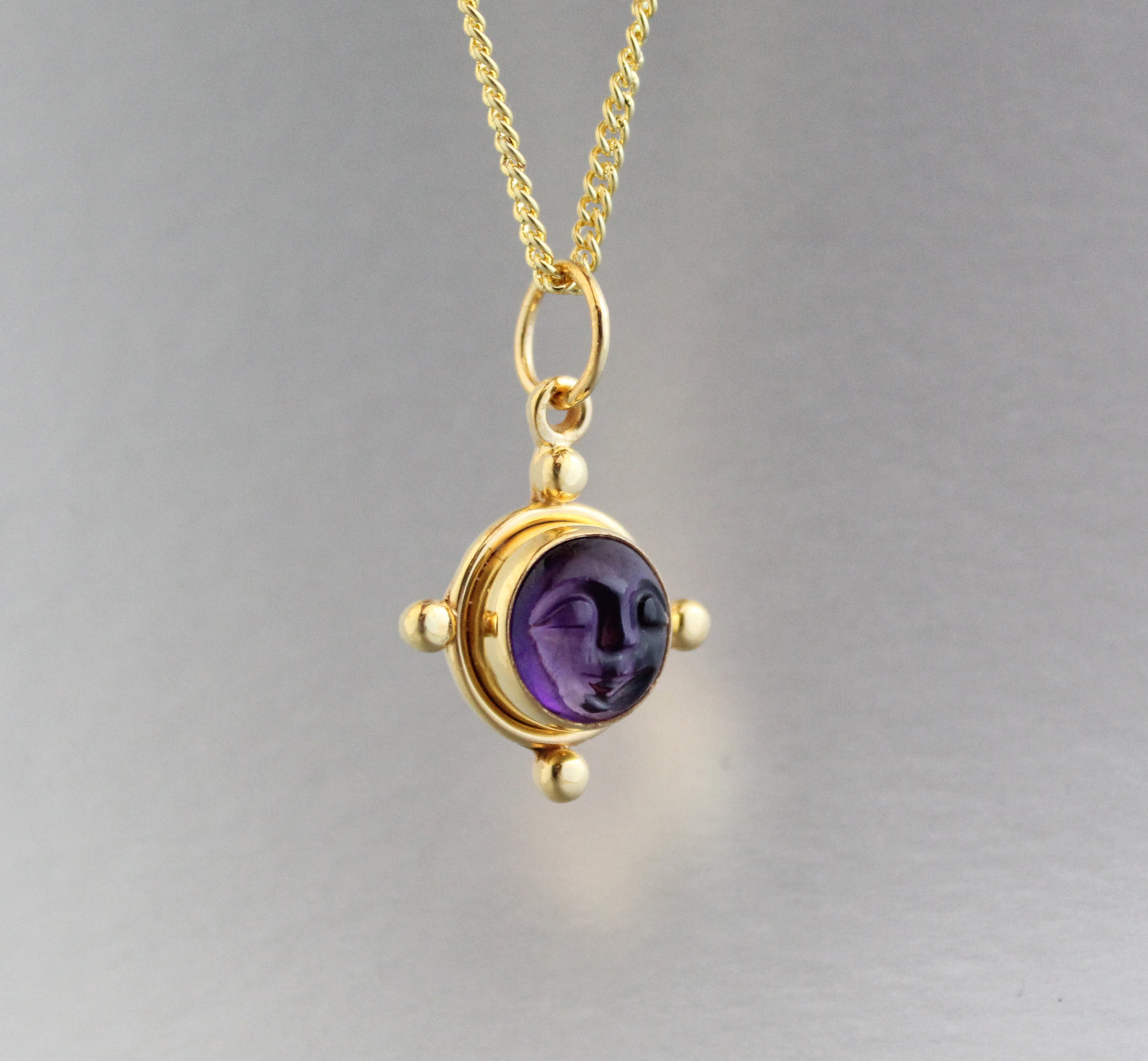 Amethyst Moon Necklace