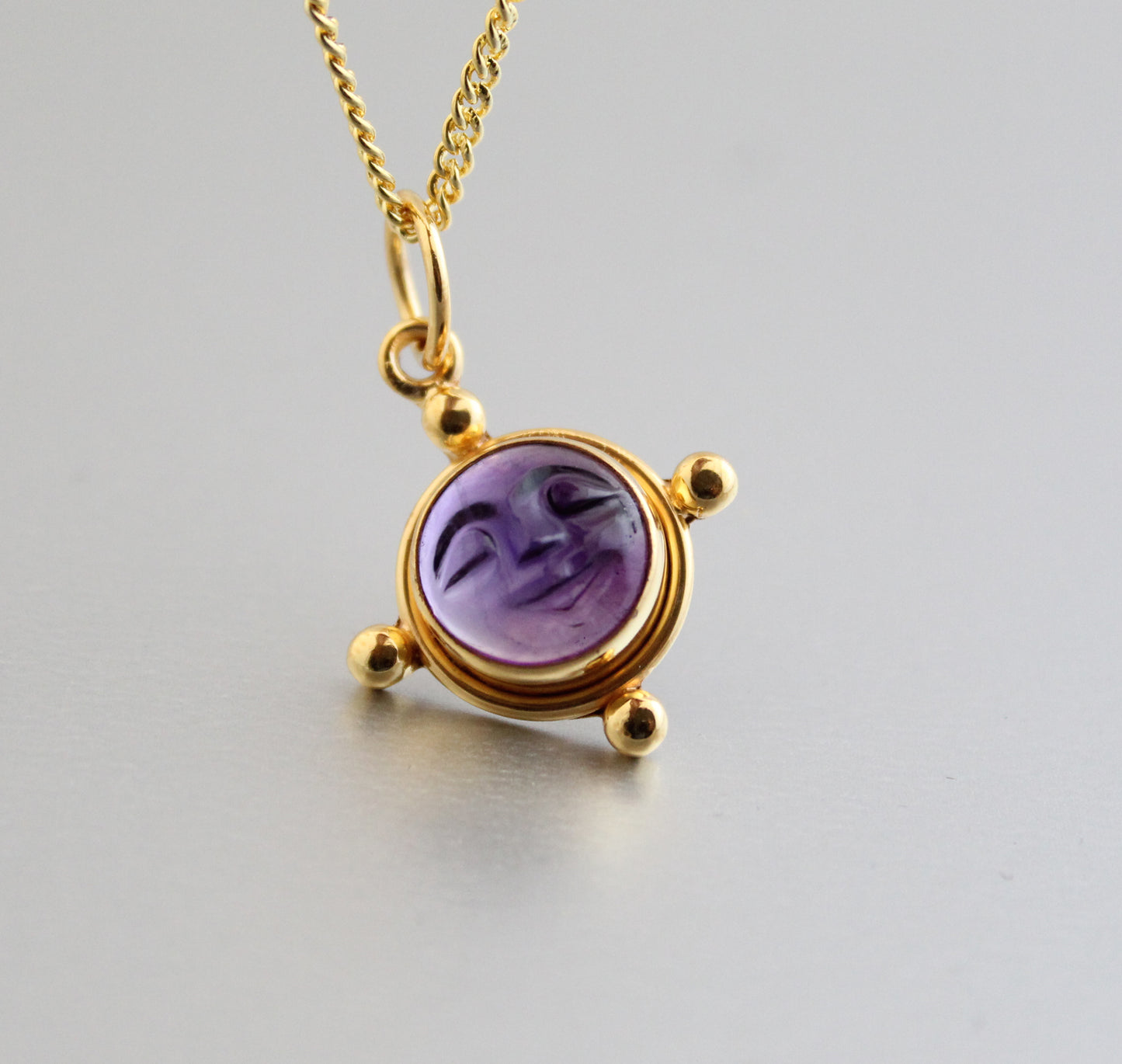 Amethyst Moon Necklace