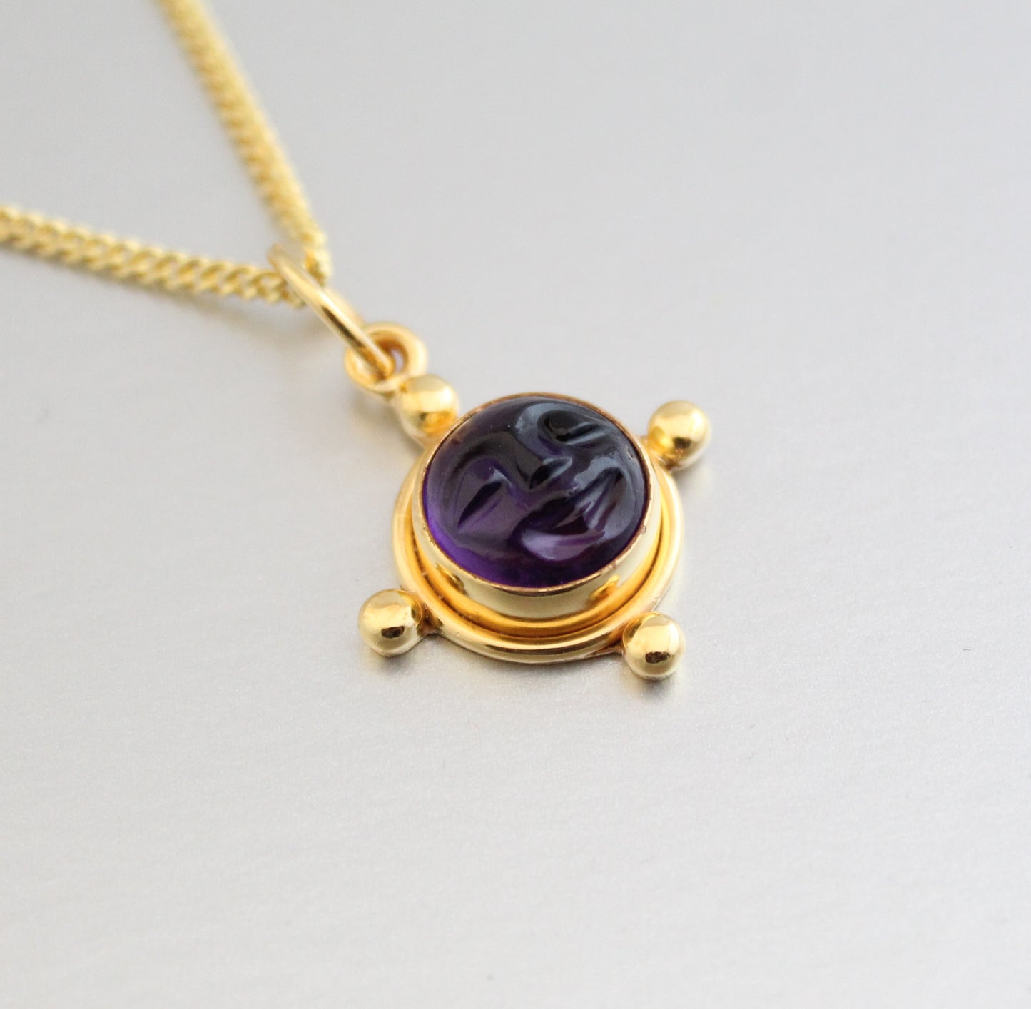 Amethyst Moon Necklace