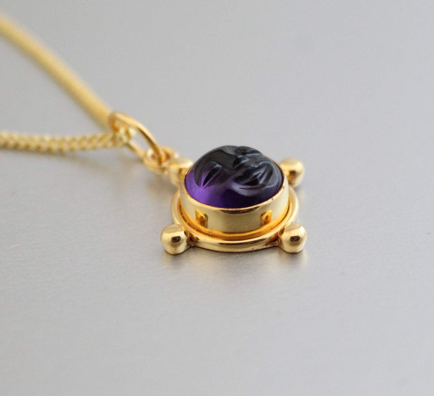 Amethyst Moon Necklace