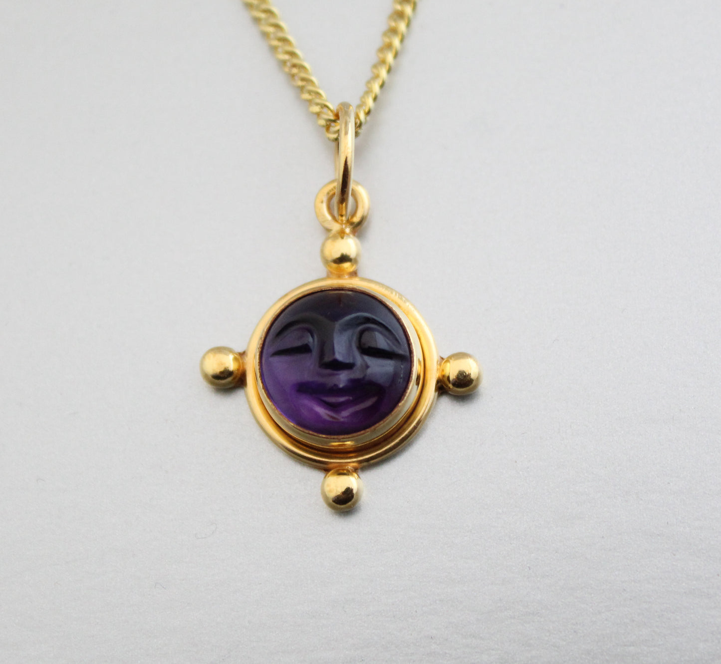 Amethyst Moon Necklace