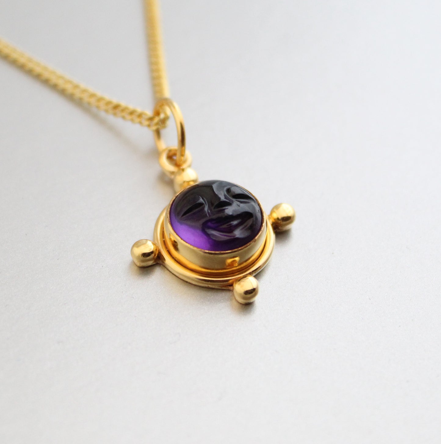 Amethyst Moon Necklace