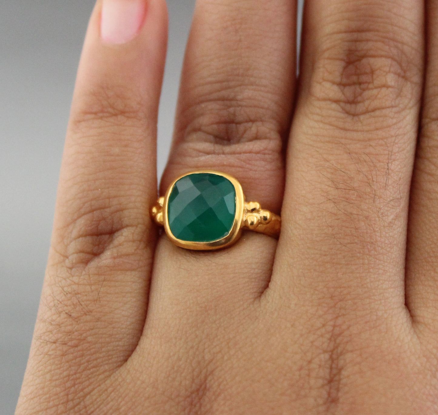 Green Onyx Ring