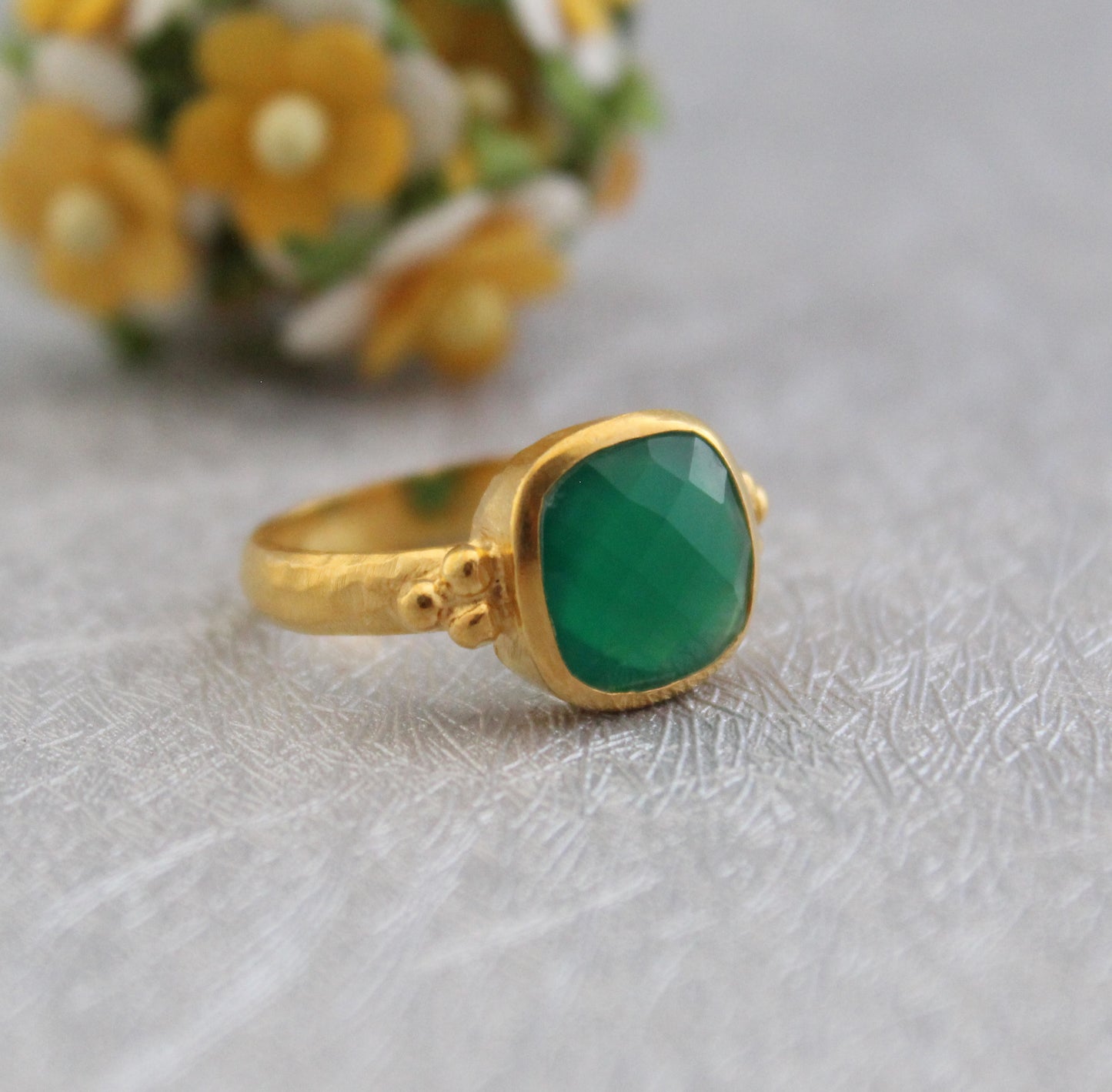 Green Onyx Ring