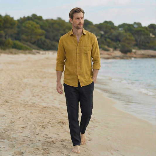 Honey Relaxed Fit Linen Shirt