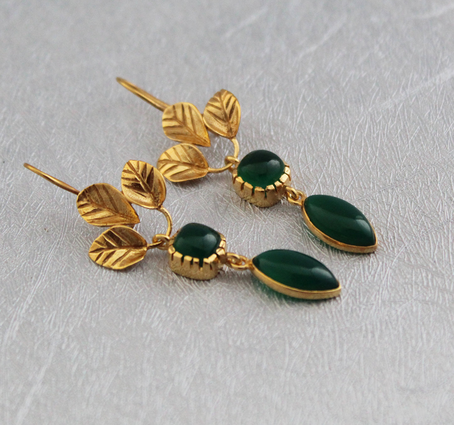 Green Onyx Earrings