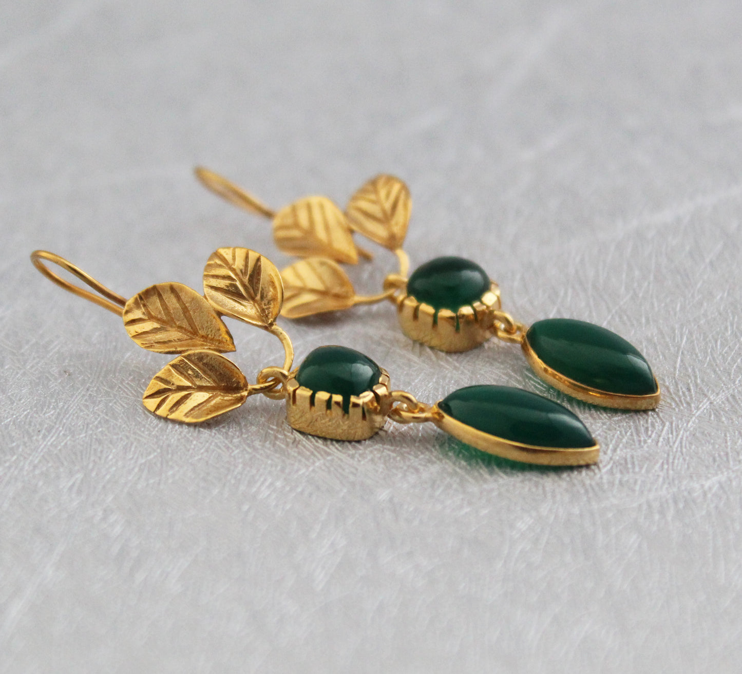 Green Onyx Earrings