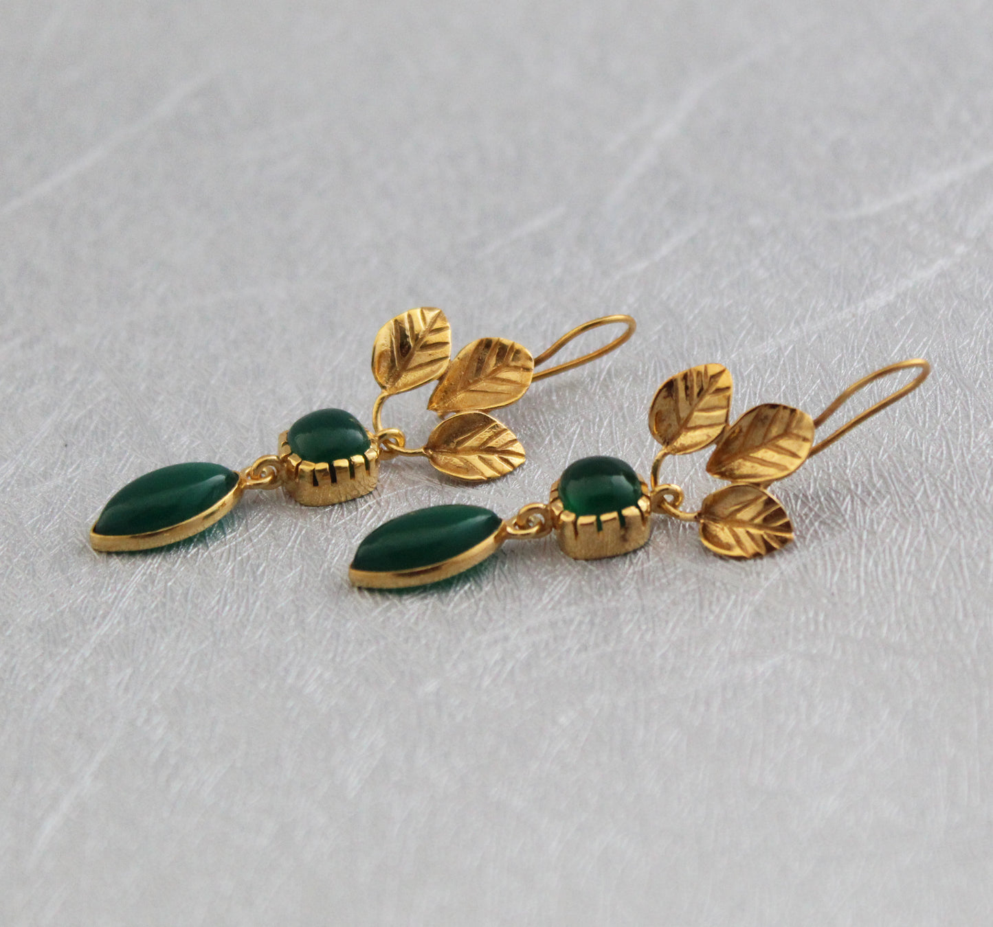 Green Onyx Earrings