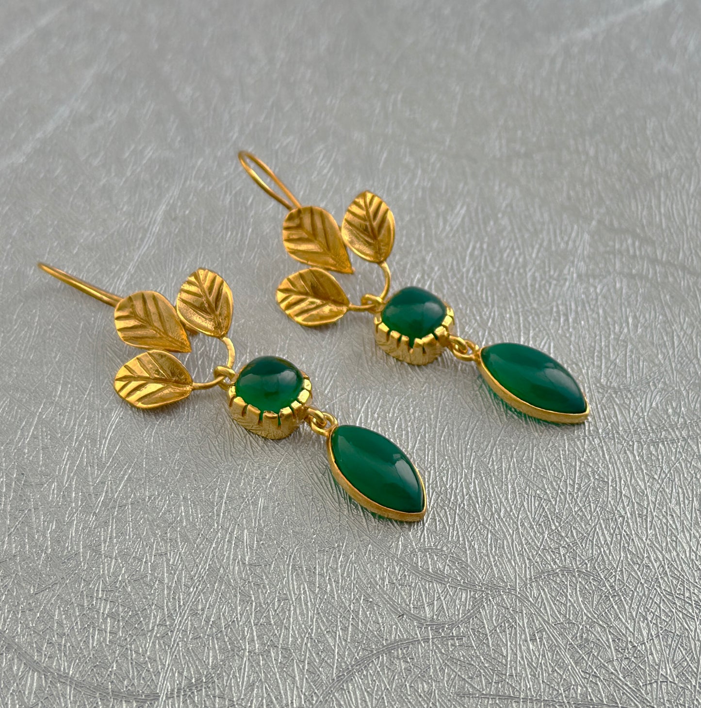 Green Onyx Earrings