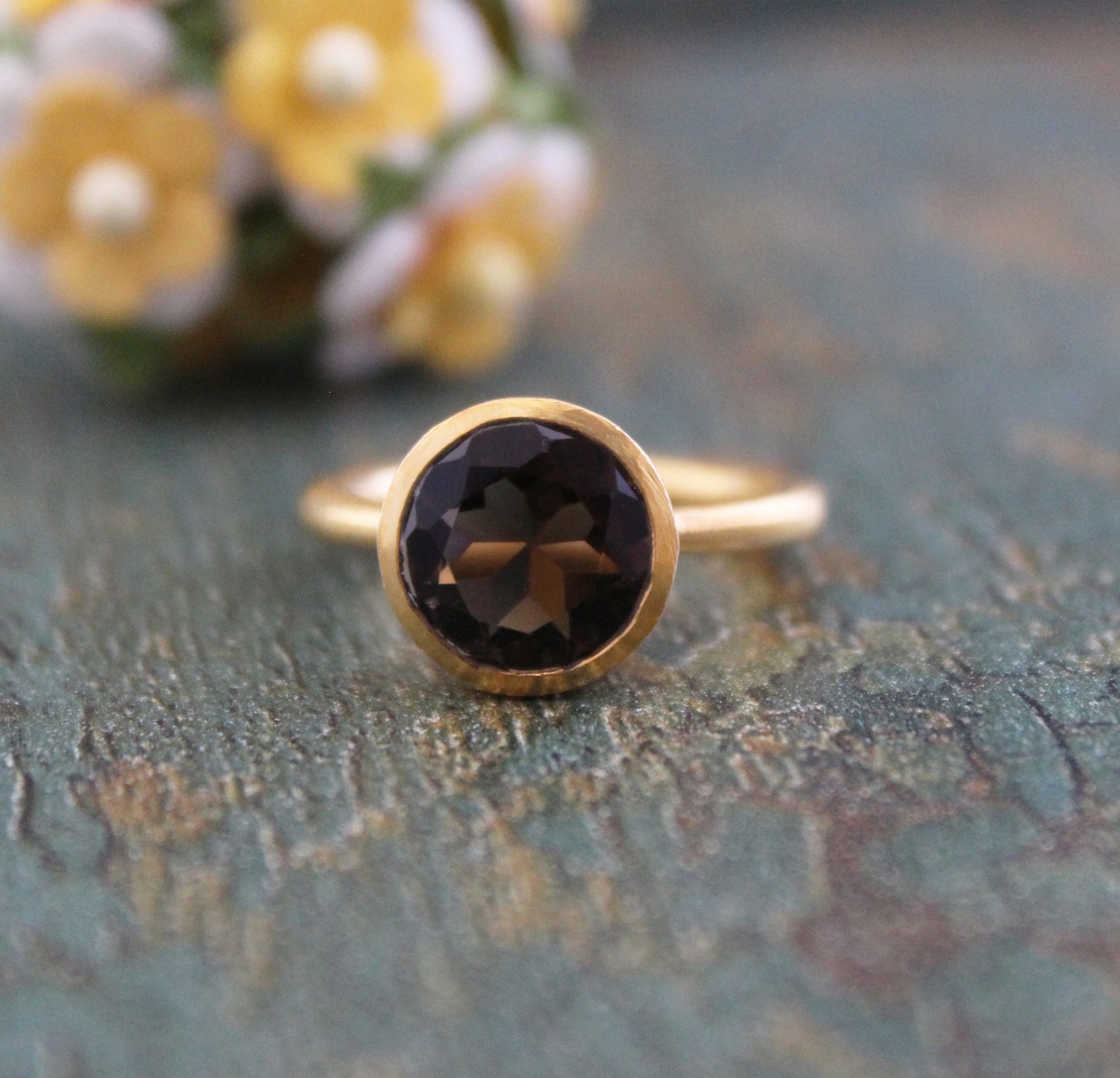 Smokey Quartz Stacking Ring