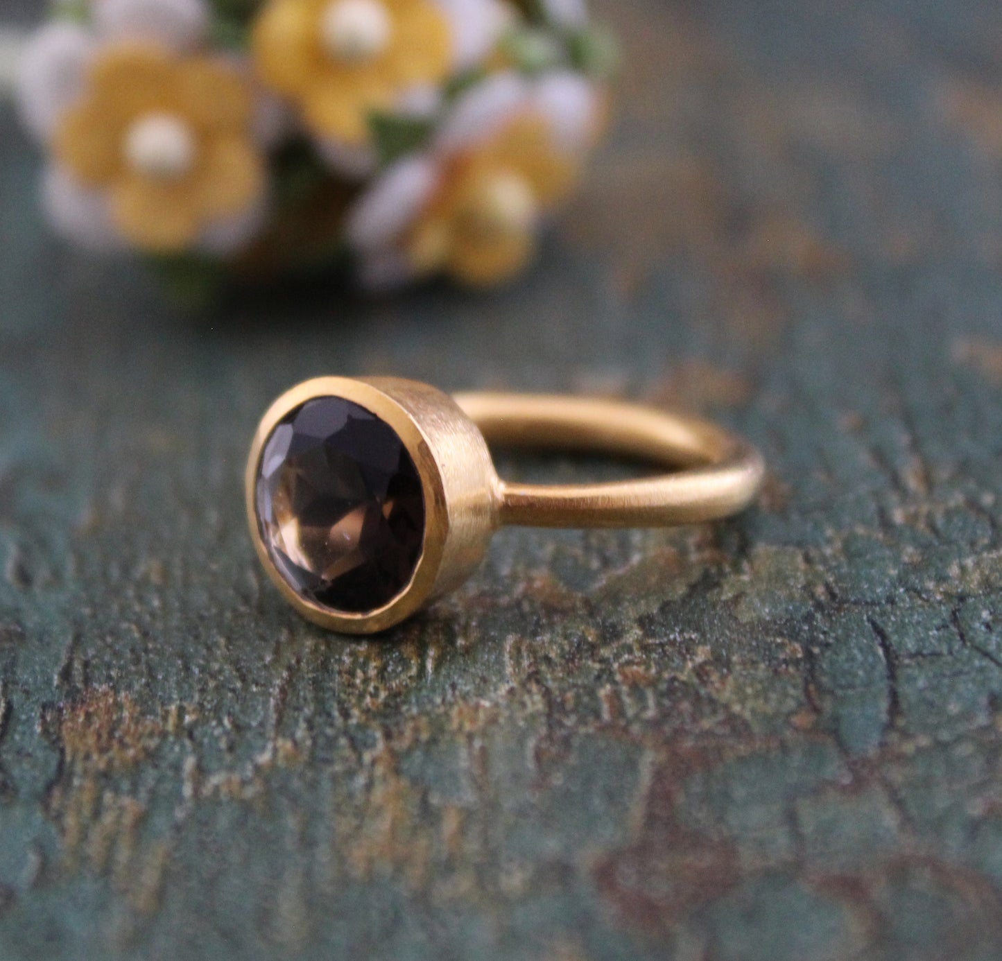 Smokey Quartz Stacking Ring