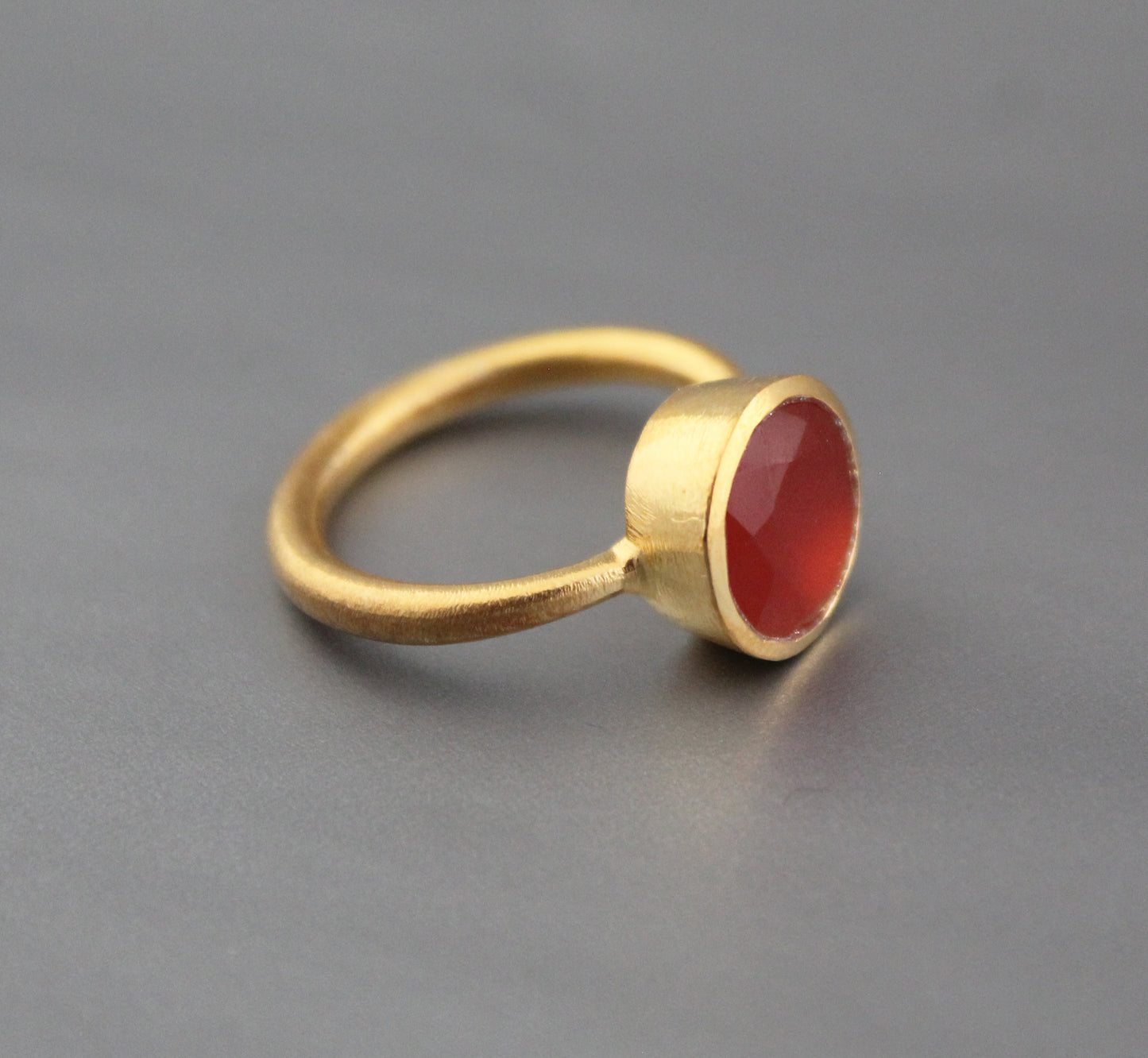 Natural Carnelian Ring