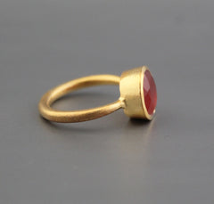 Natural Carnelian Ring