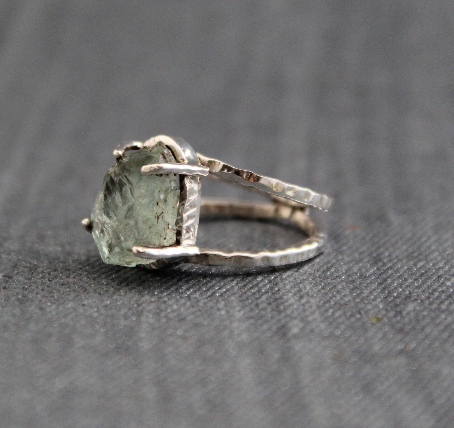 Raw Aquamarine Ring