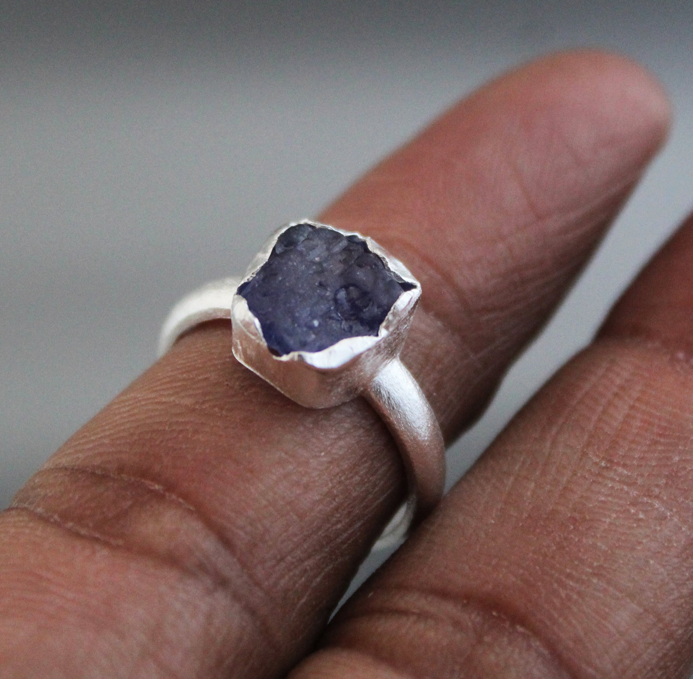 Raw Tanzanite Ring