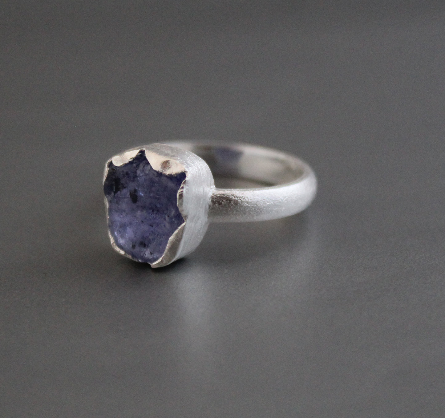 Raw Tanzanite Ring