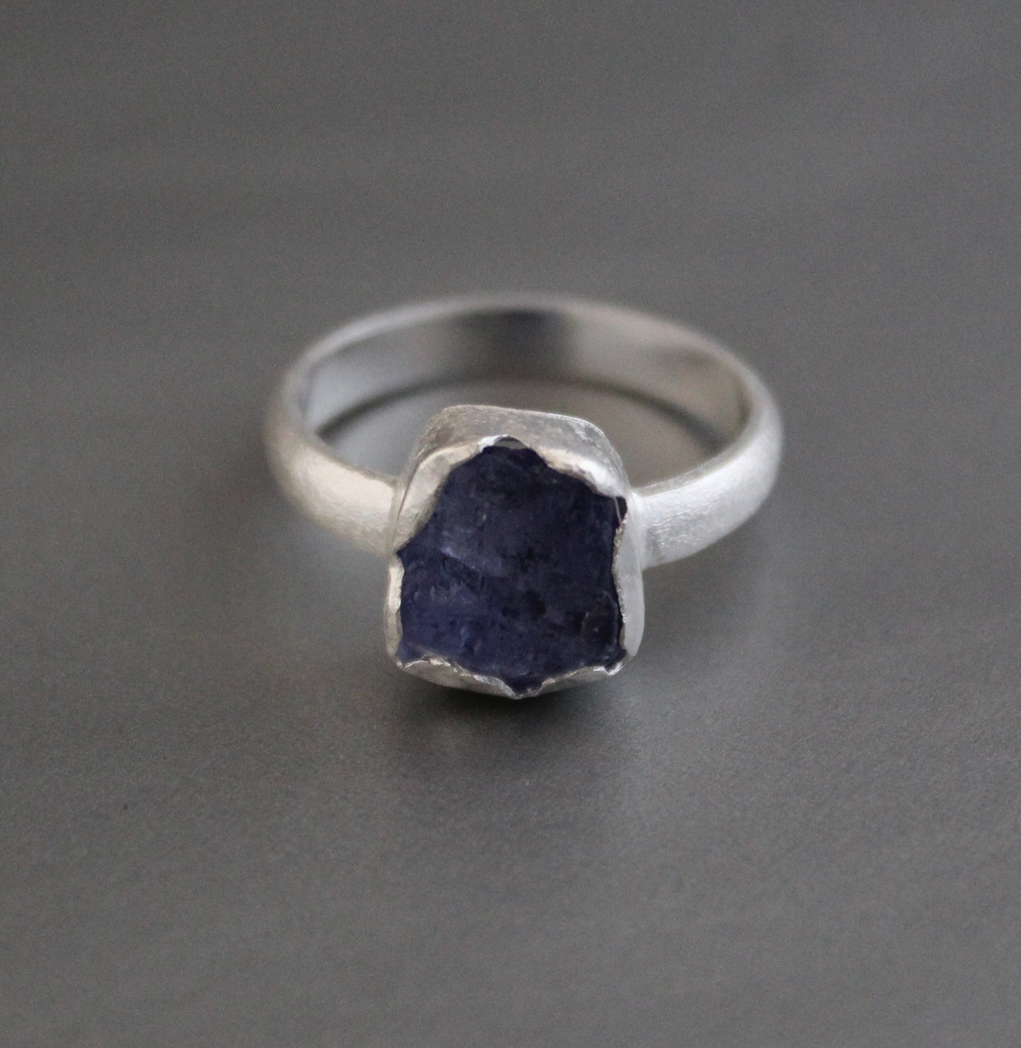 Raw Tanzanite Ring